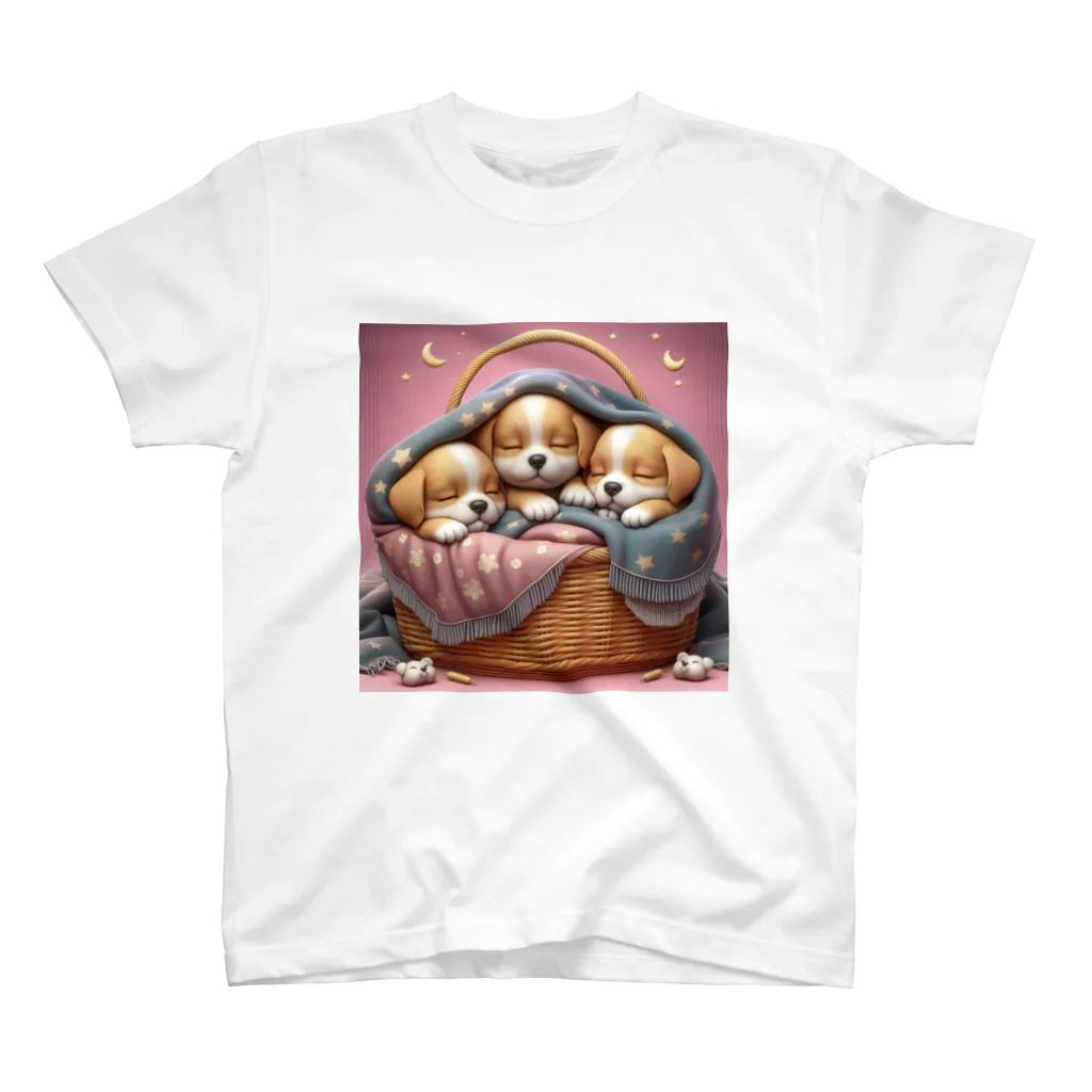ふわふわ子犬の第②弾！ほっこり♡ ふわふわ子犬 Regular Fit T-Shirt