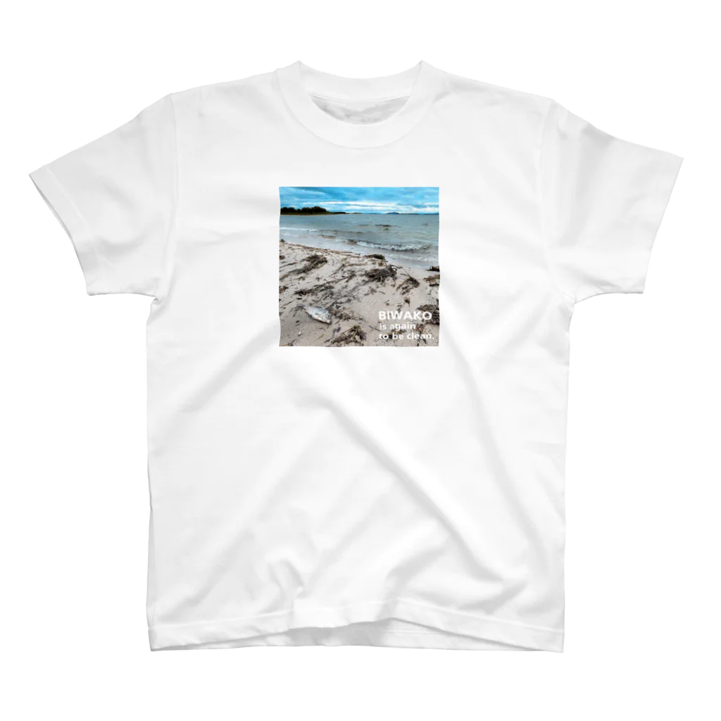 So湖いらの「PHOTO」BIWAKO is again to be clean.スタンダードTシャツ スタンダードTシャツ