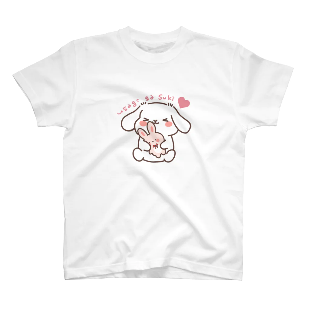 usagino_shippoのうさぎがすき スタンダードTシャツ