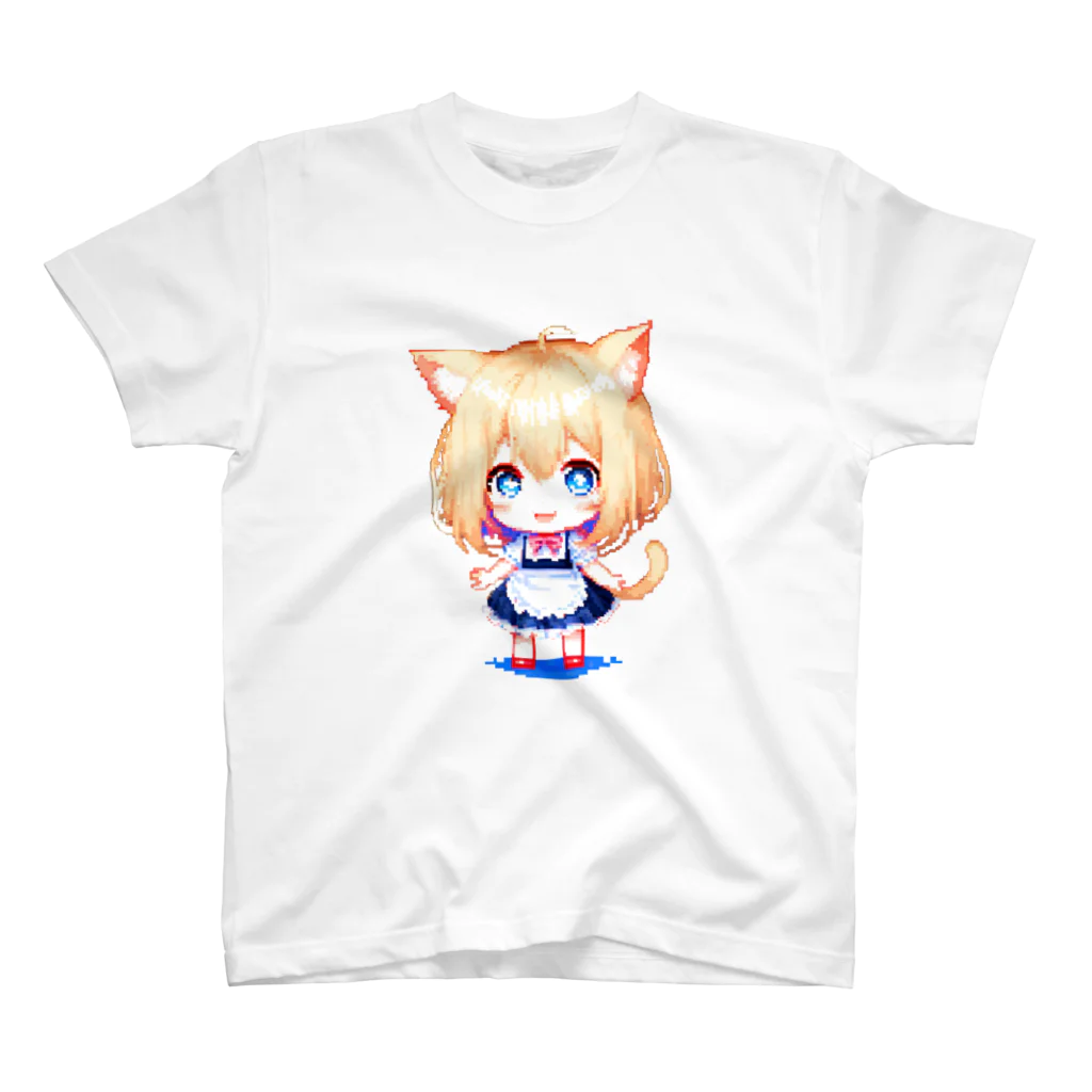 KAZAHANAの8-BITnekomimiMaid スタンダードTシャツ