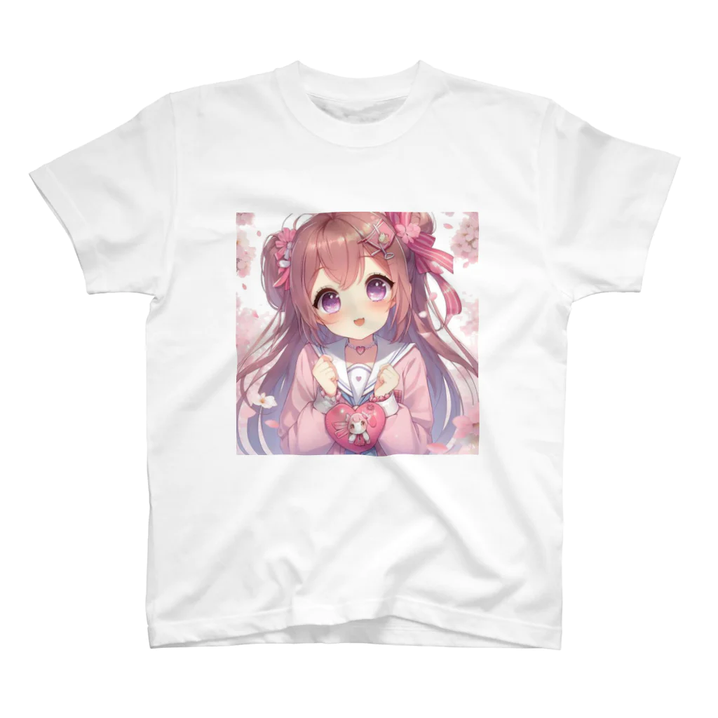 かっぱの店のピンクの女の子 Regular Fit T-Shirt