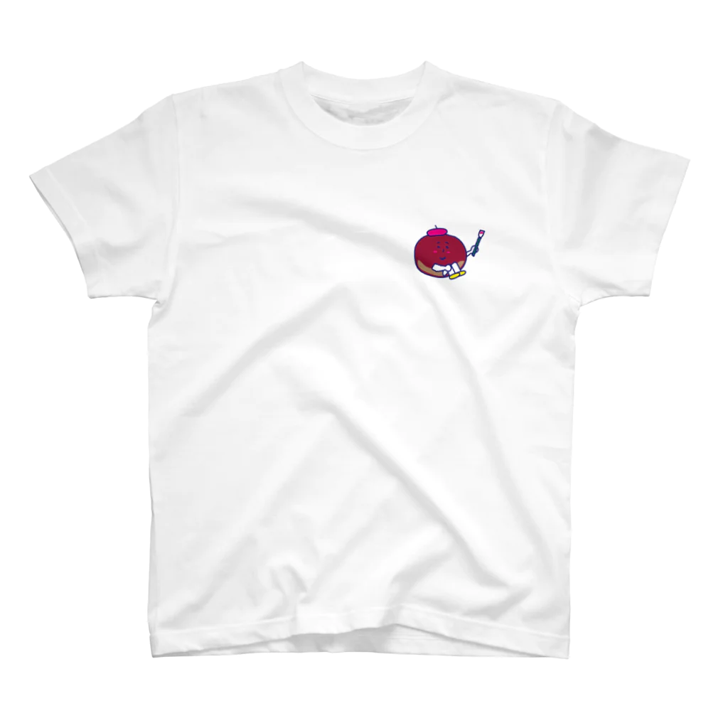 おいしてぃ通信の和栗ちゃん：ワンポイントAtype Regular Fit T-Shirt