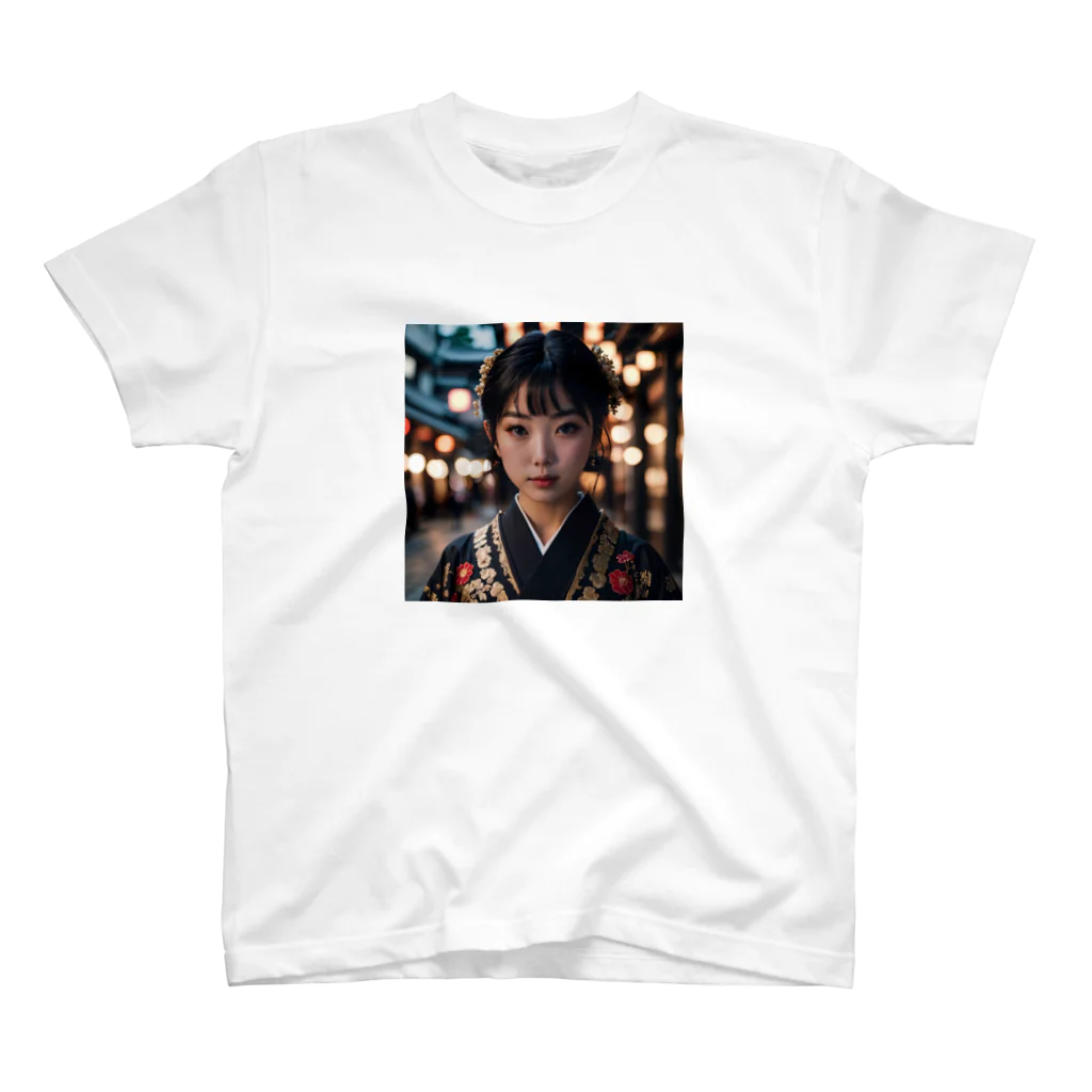 yuyuu_youtubeの着物の少女 スタンダードTシャツ