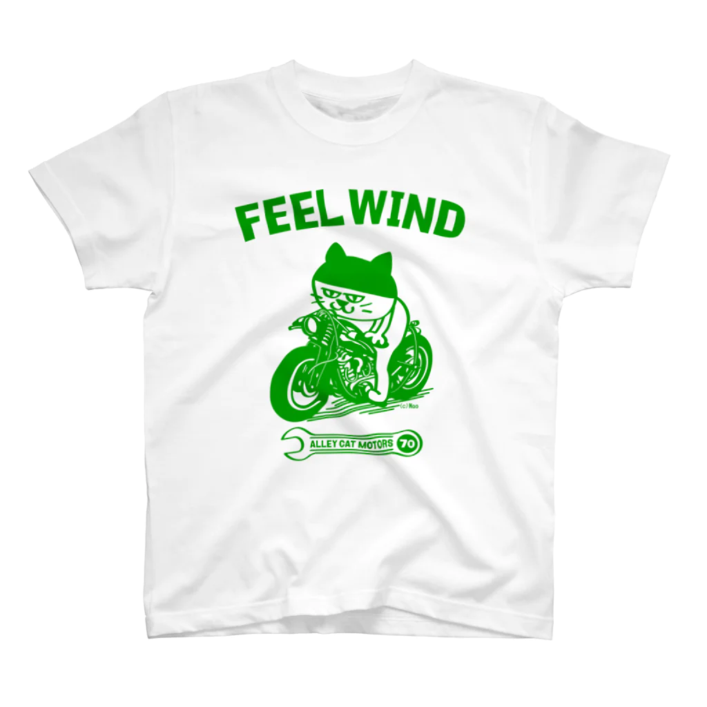 NaoのFEEL WIND 〜ドラ猫モータース〜 1 (gr) スタンダードTシャツ