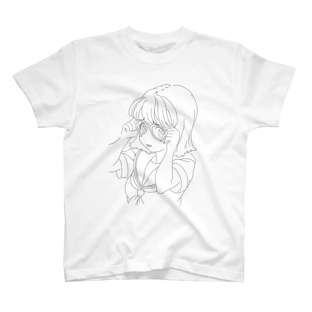 bazz000033のメガネっ娘 スタンダードTシャツ