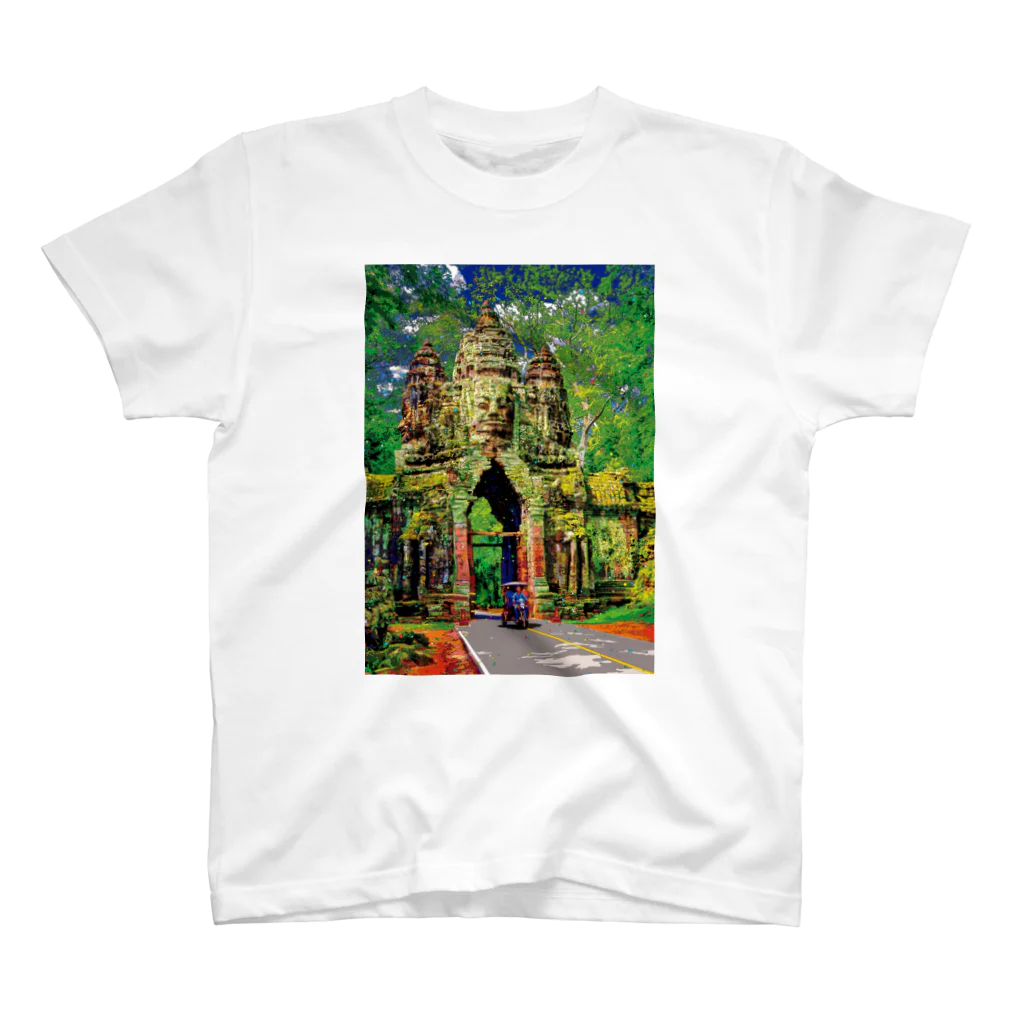 GALLERY misutawoのカンボジア アンコール・トムの北大門 スタンダードTシャツ