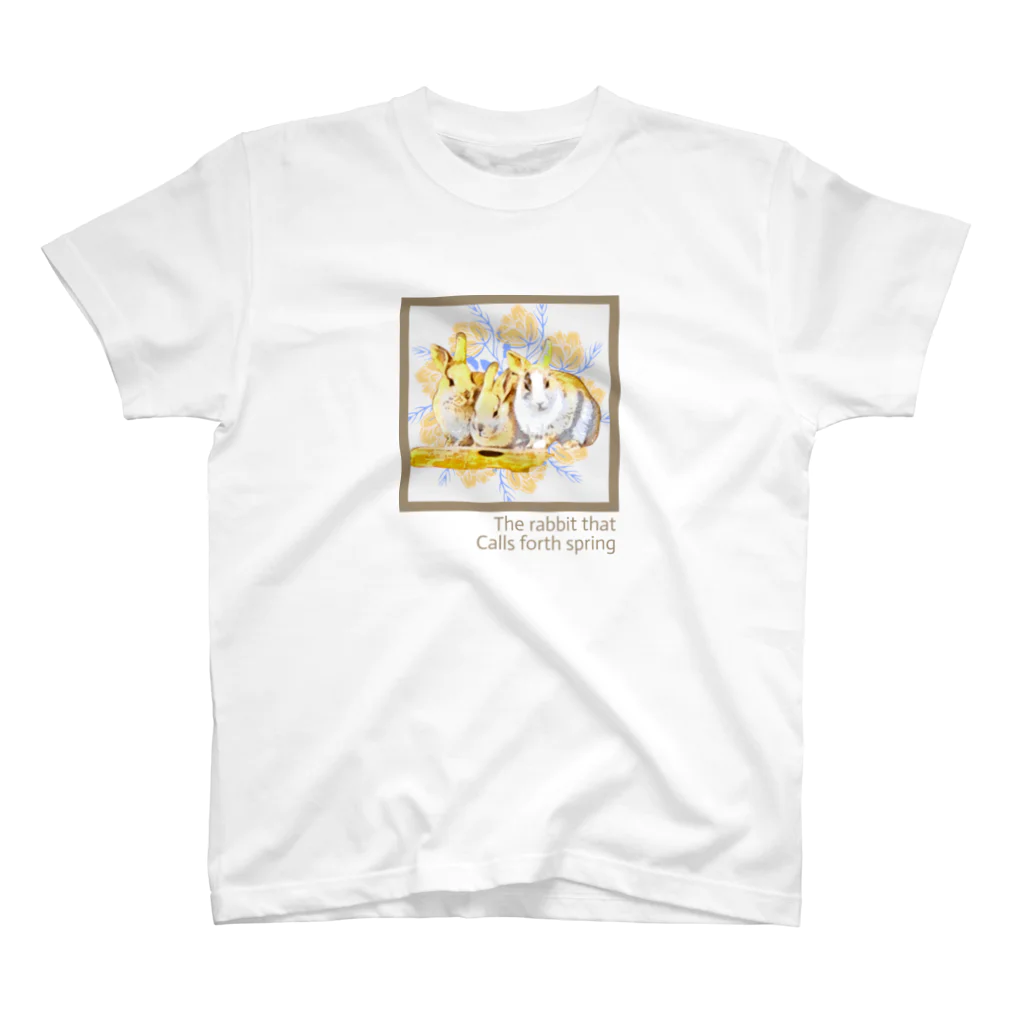 RIZELIAの春を呼ぶうさぎ YELLOW［スタンダードTシャツSUZURI］ スタンダードTシャツ