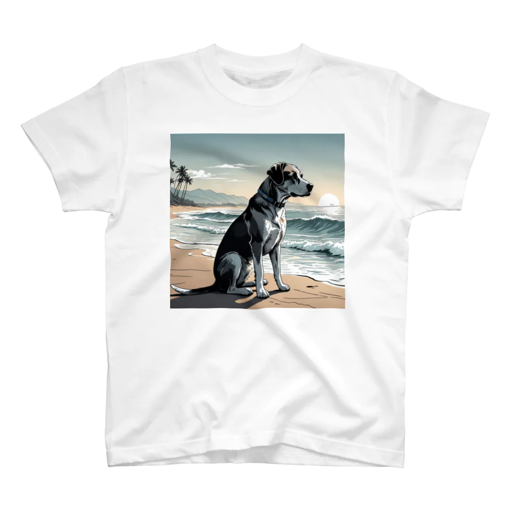 studio eizoのおいら波乗り🐕犬サーファー🏄 Regular Fit T-Shirt