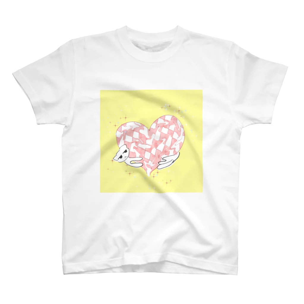 もち巾着のhealing nyanko... スタンダードTシャツ