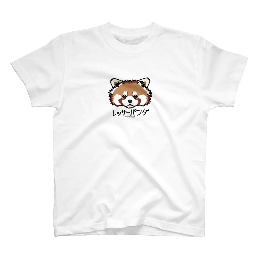 オガワユミエの09レッサーパンダ（キャラ） スタンダードTシャツ