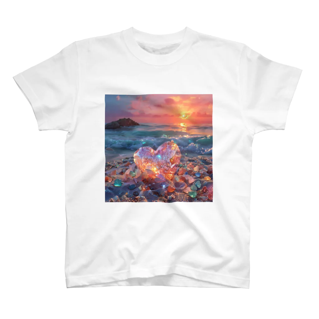 Mellow-Skyの美しすぎるハートシーグラス スタンダードTシャツ