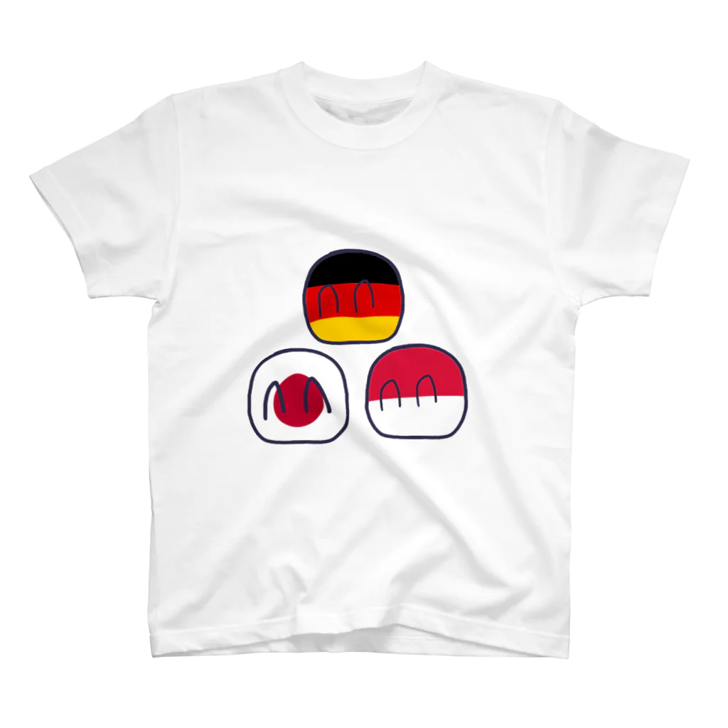 Shop of Haatania Ball (Polandball)のﾎﾟｰﾗﾝﾄﾞﾎﾞｰﾙ色々 Regular Fit T-Shirt