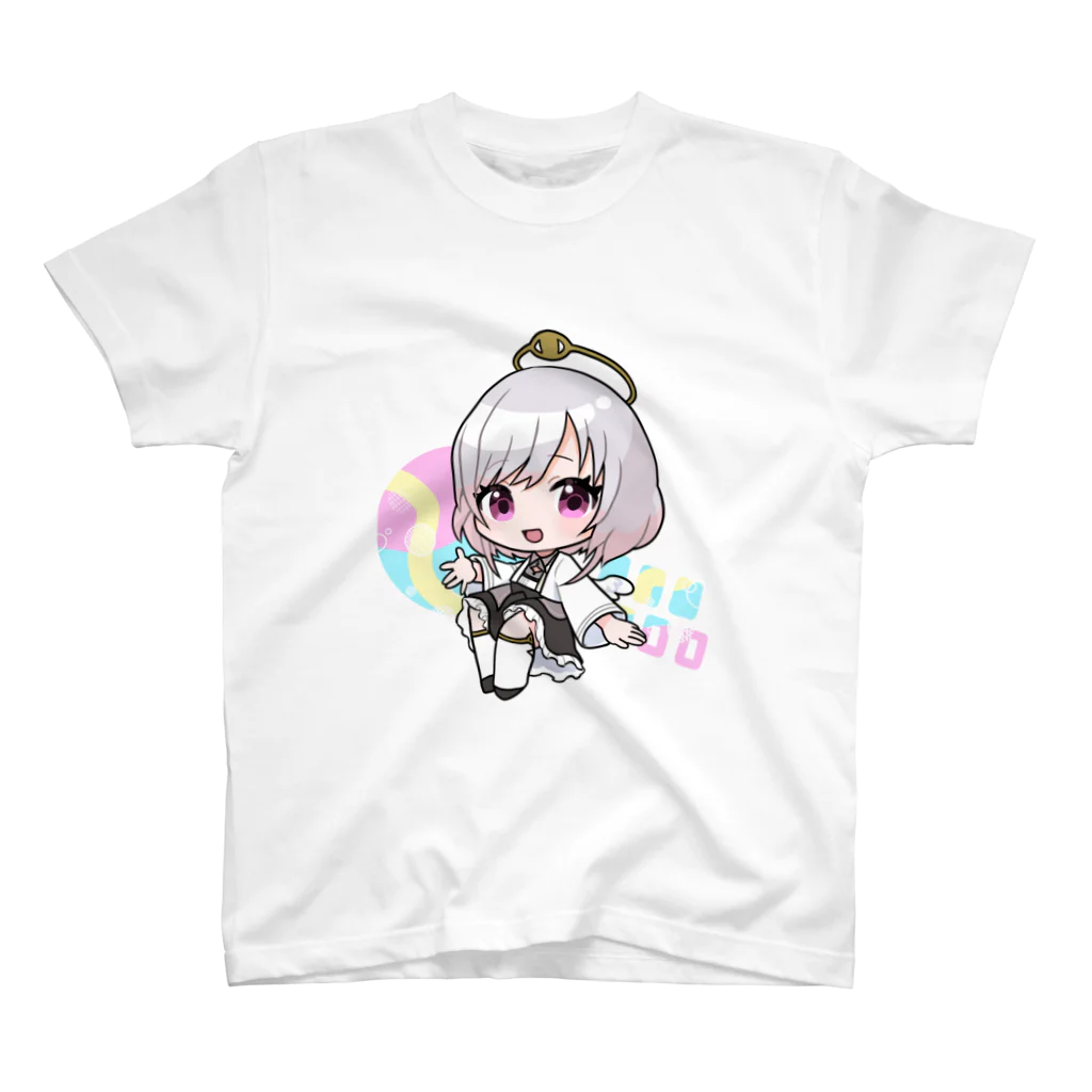 余斗グッズショップの新衣装余斗ちゃんアクリル背景付 スタンダードTシャツ