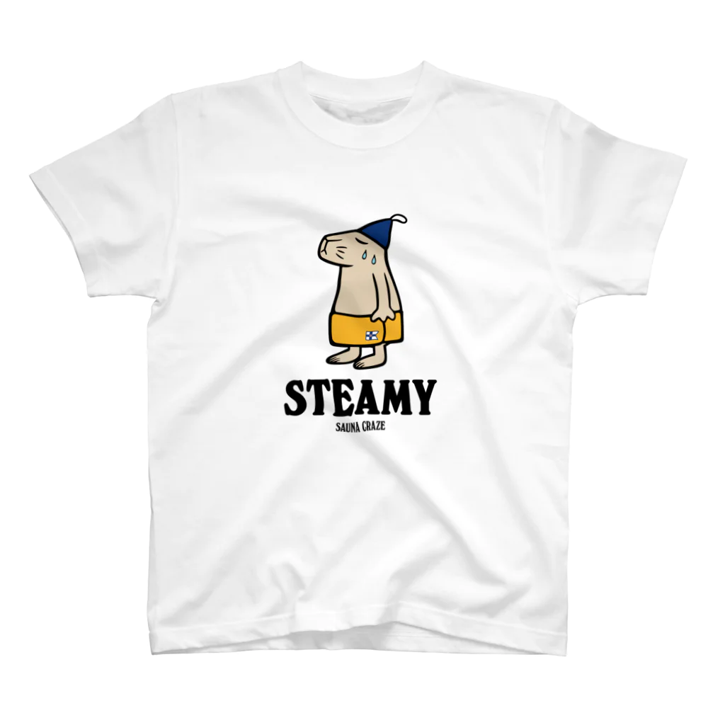 サウナ・クレイズ | SAUNA CRAZEのスティーミー・ハット&タオル カラー Regular Fit T-Shirt