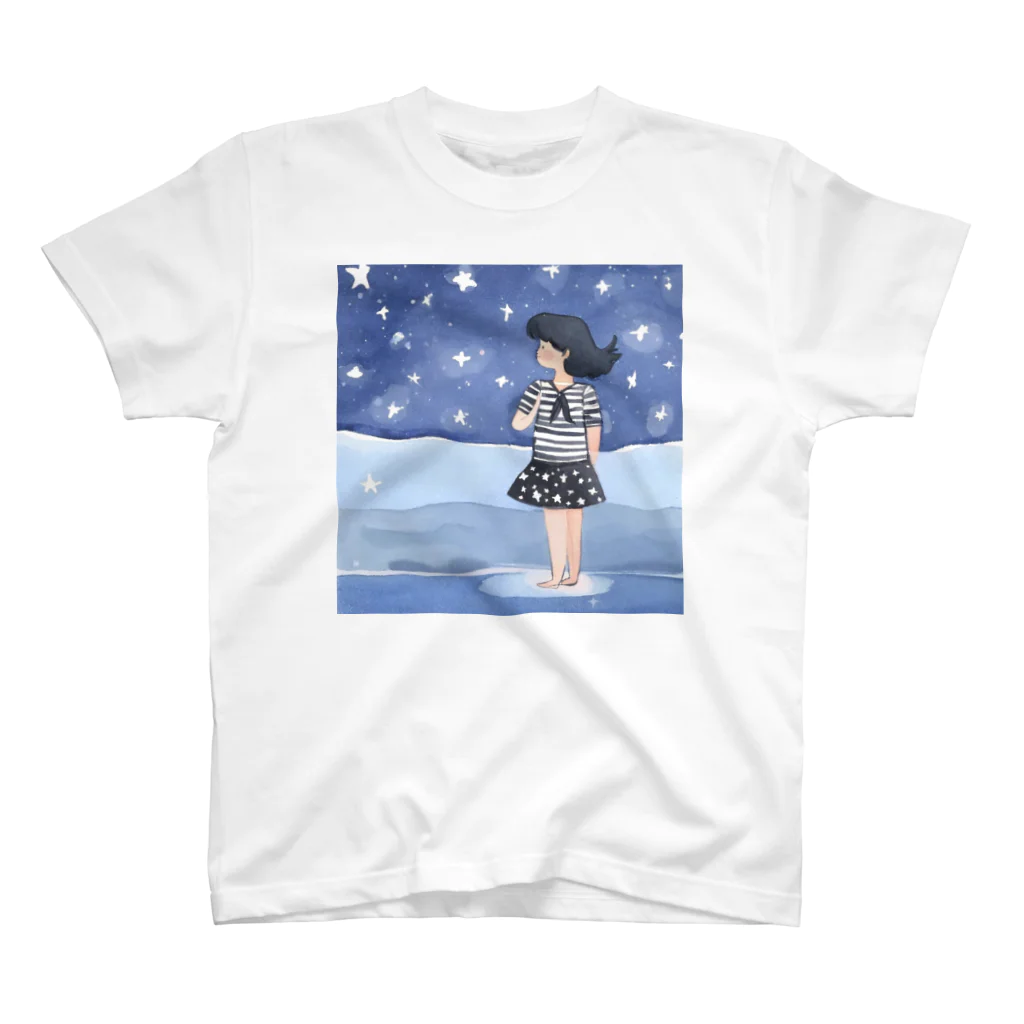 兎の涙の夜空の海 Regular Fit T-Shirt
