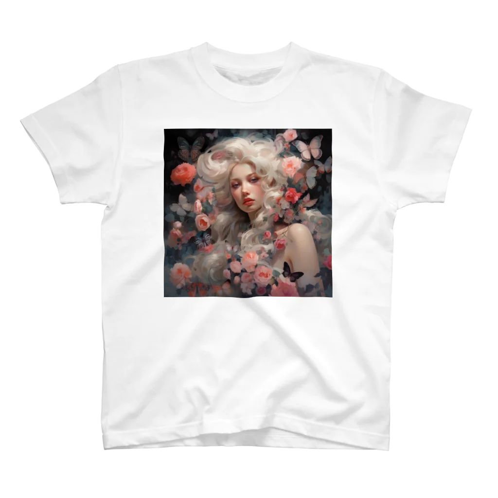 AQUAMETAVERSEの花と美女　なでしこ1478 スタンダードTシャツ