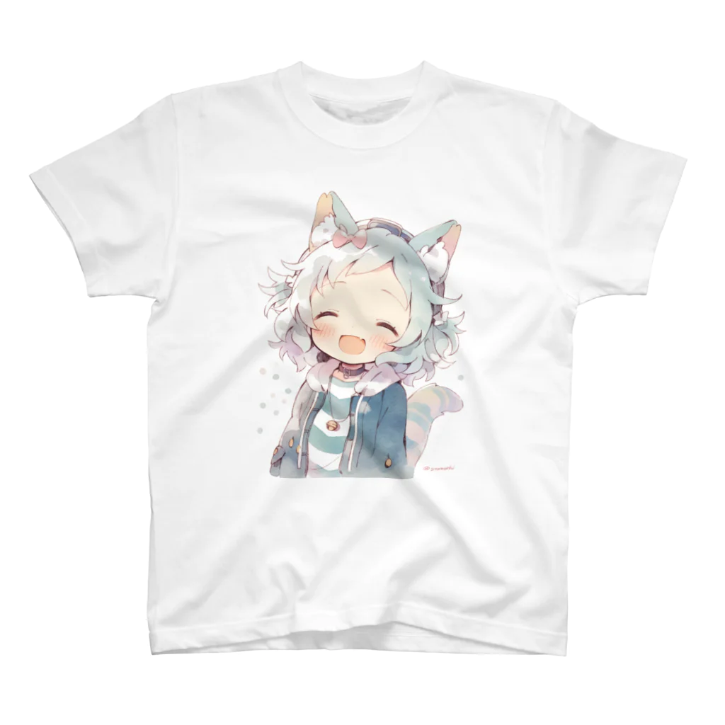 Online/Ojiyのシロミミちゃん スタンダードTシャツ