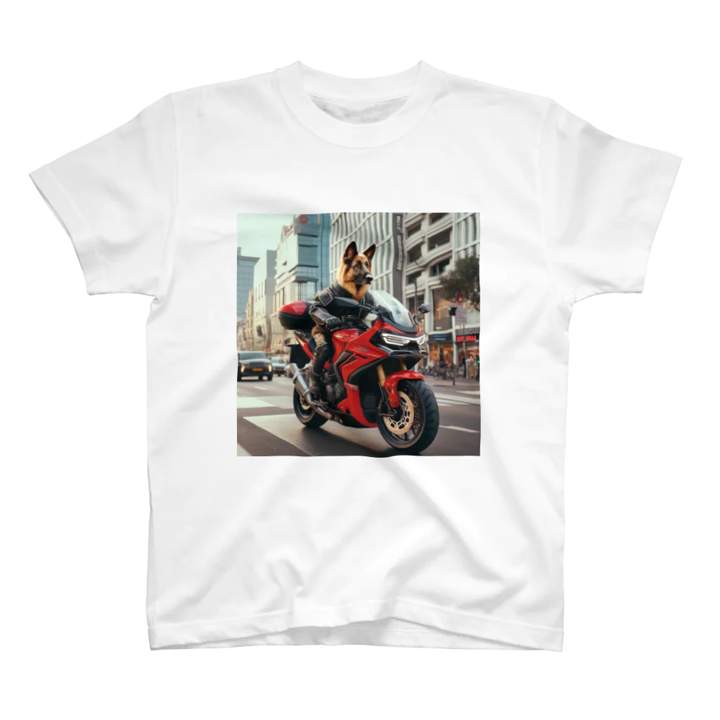 the blue seasonの街角の犬ライダー Regular Fit T-Shirt