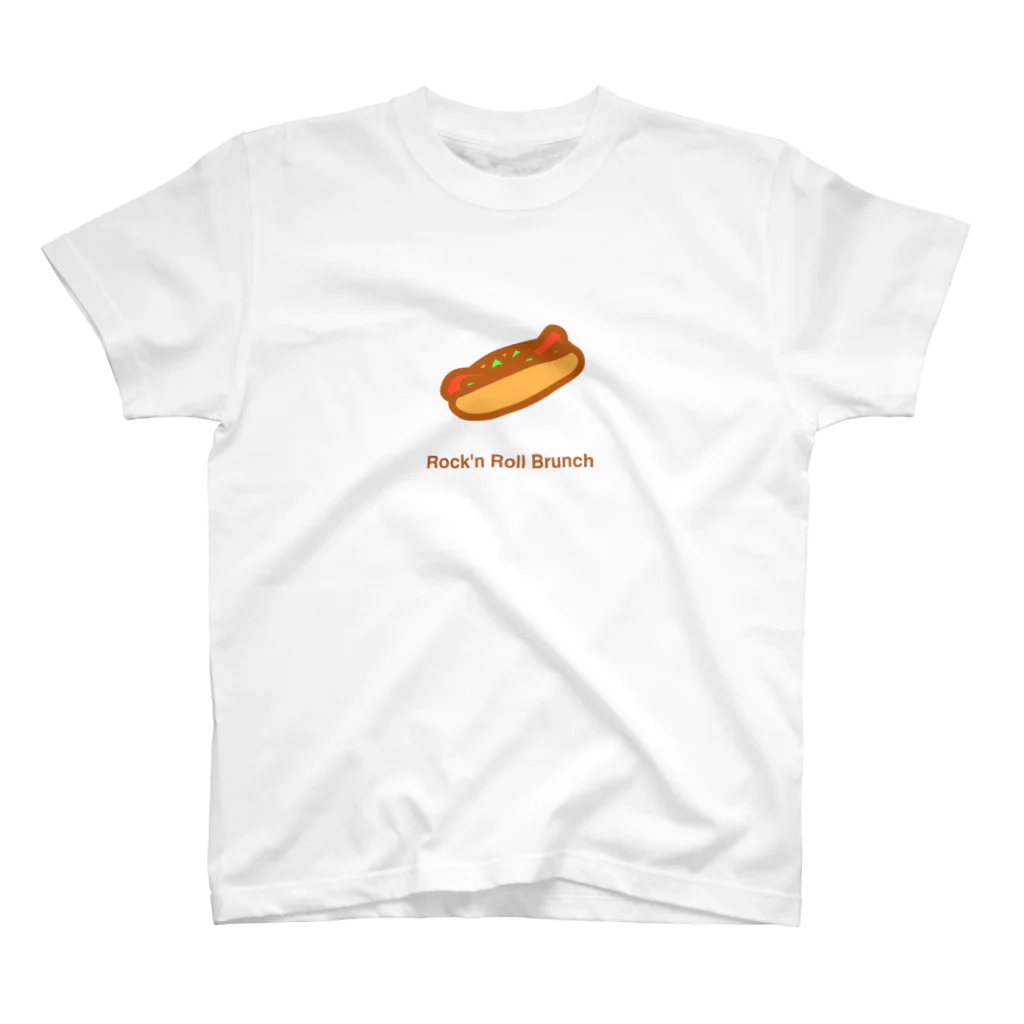 Rock'n Roll Brunchのhot dog🌭 スタンダードTシャツ