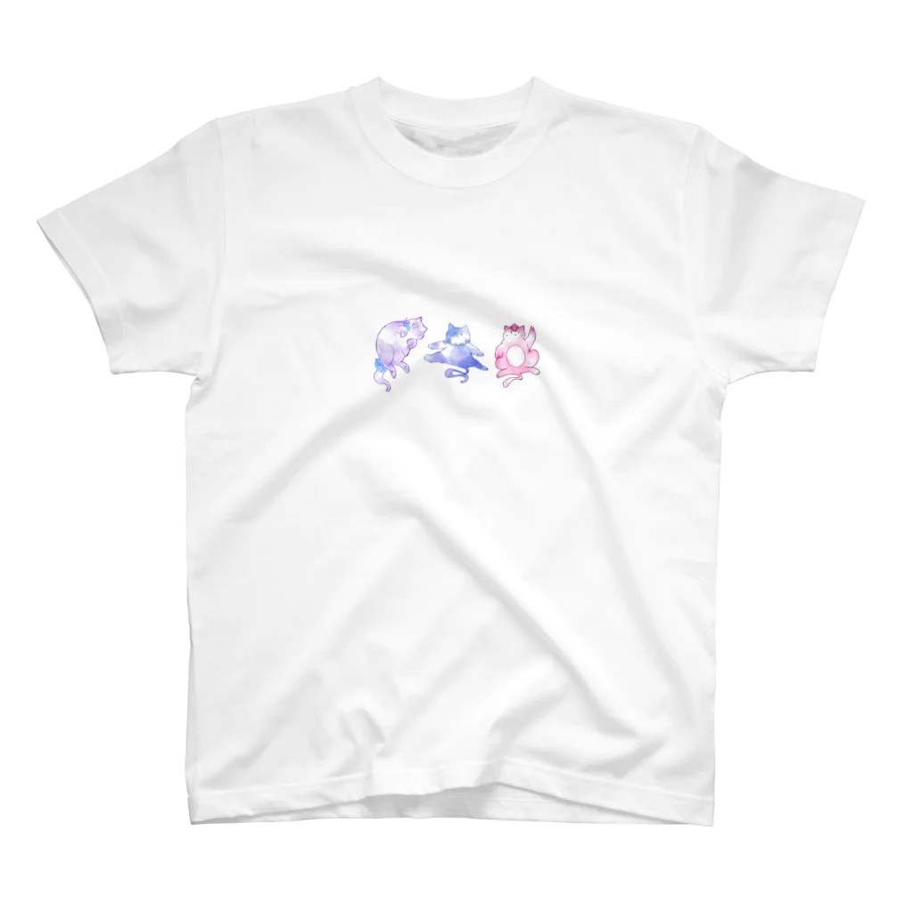 atelier_lapislazuliのなかよしねこさん スタンダードTシャツ