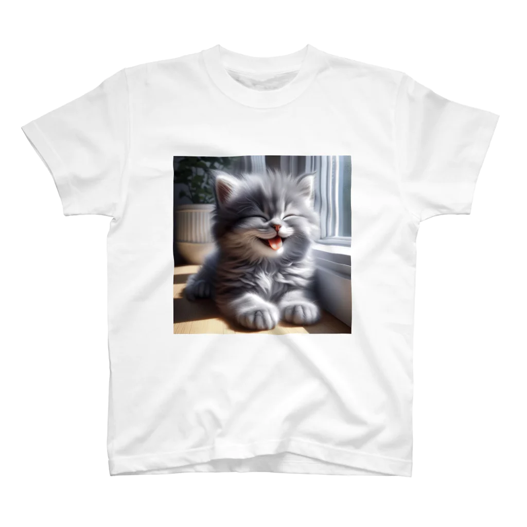kangekiのあかんべにゃんこNo.4 Regular Fit T-Shirt
