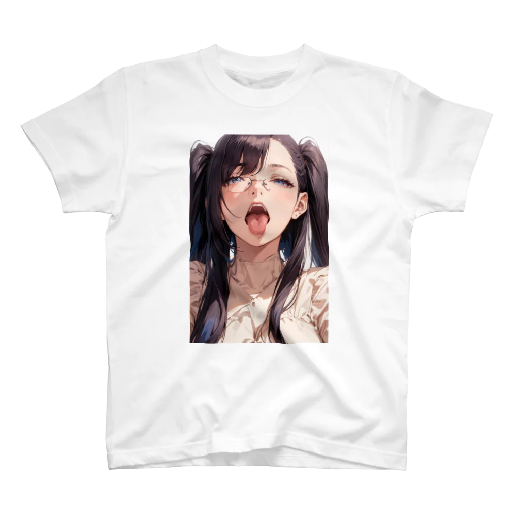 美少女学院の黒髪美少女　美鈴ちゃんメガネ Regular Fit T-Shirt