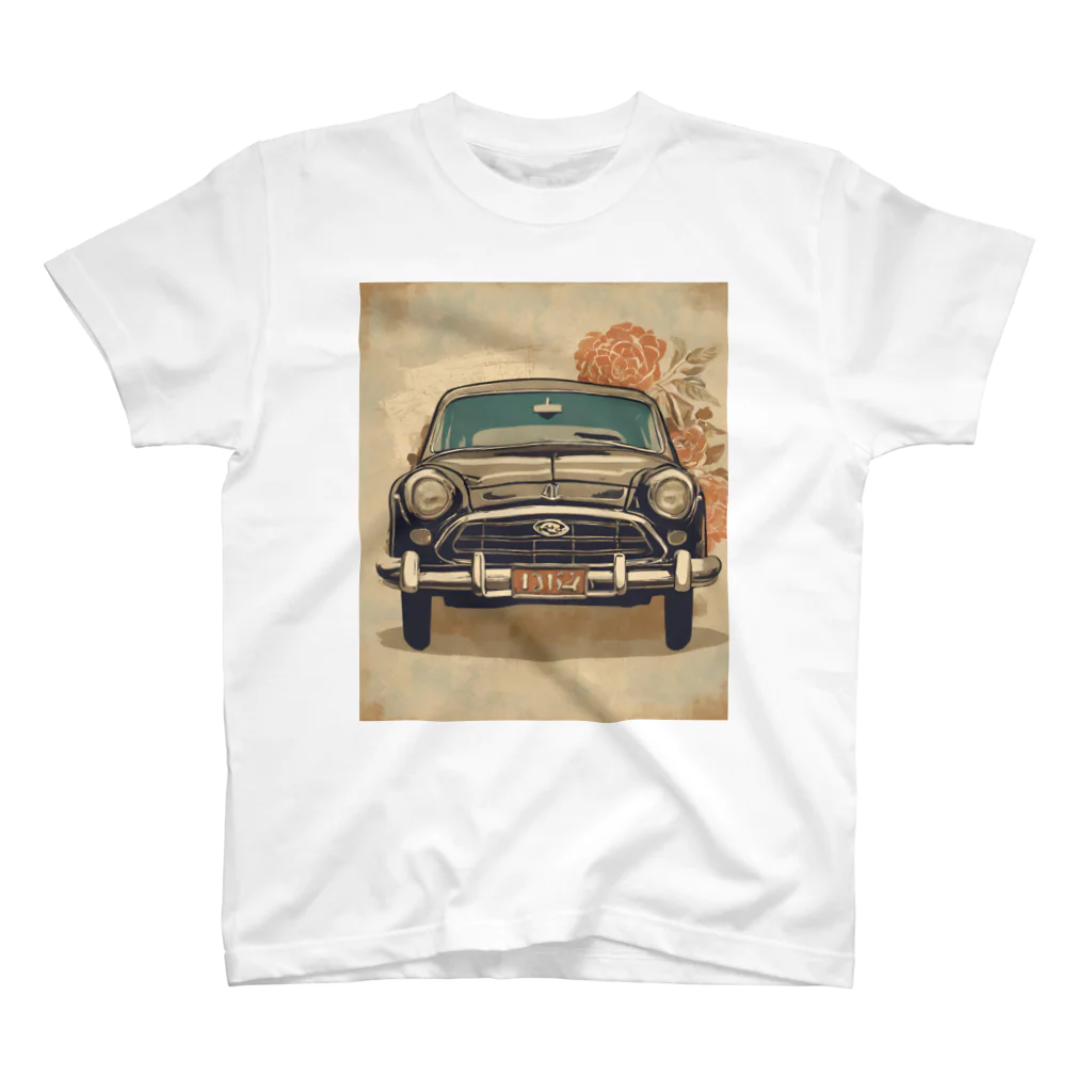 Unique ExistenceのVintage car2 Regular Fit T-Shirt