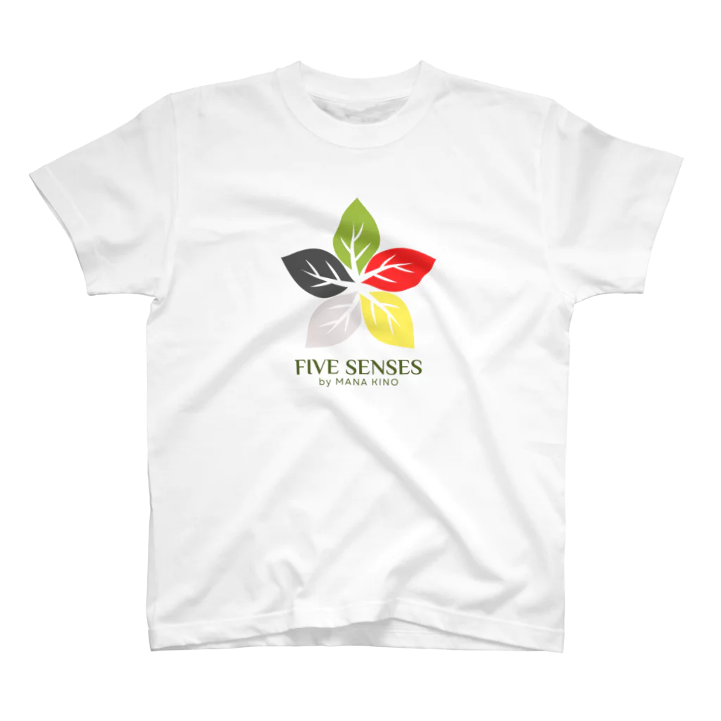 リモデザインスタジオのFIVE SENSES ロゴ｜FIVE SENSES by MANA KINO スタンダードTシャツ