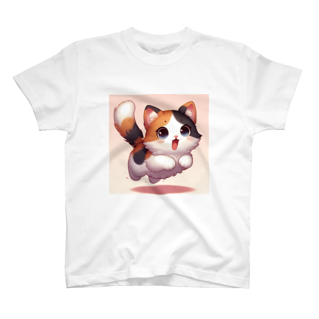 calico starの三毛猫　プクちゃん スタンダードTシャツ