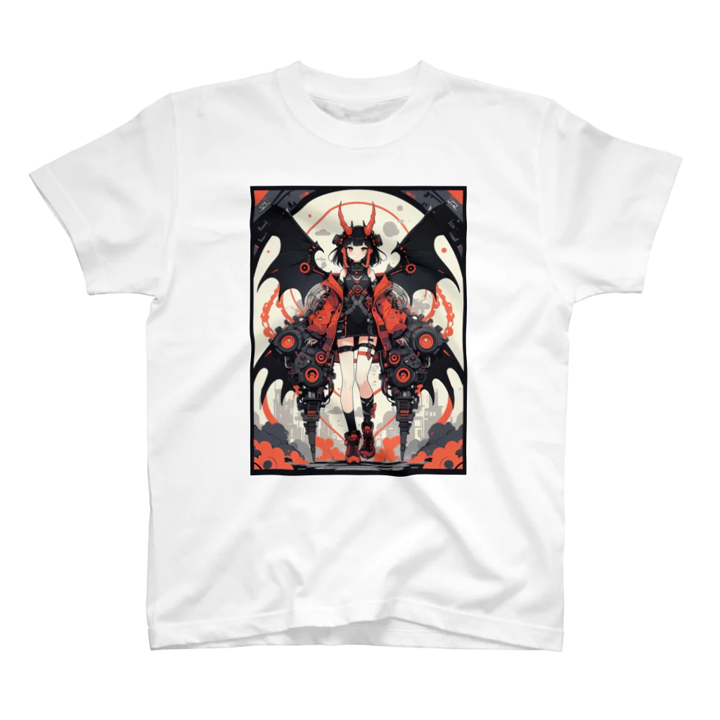 PiNK+18COMiCSのReDDRAGoN+MeCHAGiRL_00001 スタンダードTシャツ