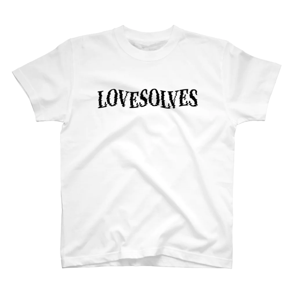 ラブまし屋さんのLOVESOLVES-BK スタンダードTシャツ