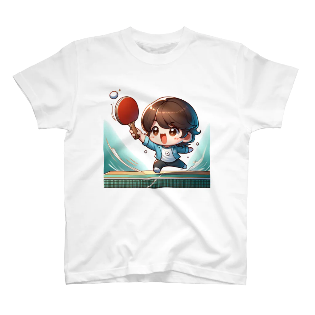 卓球だよの卓球小僧 Regular Fit T-Shirt