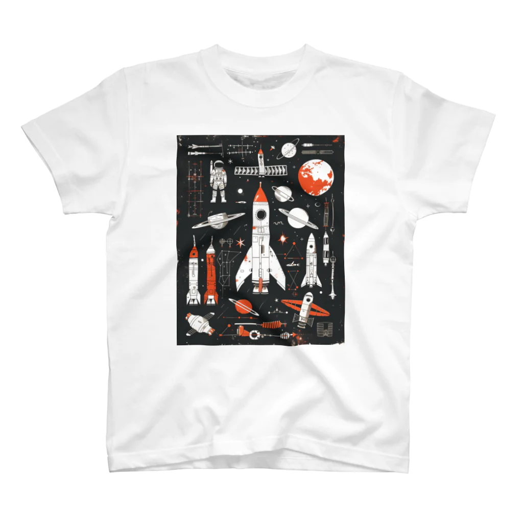 Chi3のレトロ宇宙探査 スタンダードTシャツ