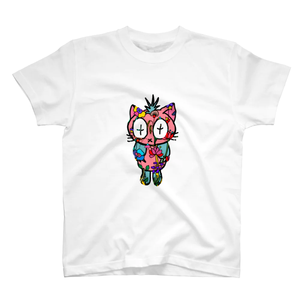 ANDORAのトロピカル　猫 Regular Fit T-Shirt