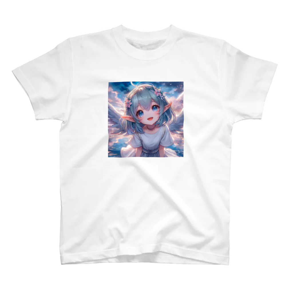 終わらない夢🌈の可愛い少女の天使✨ スタンダードTシャツ