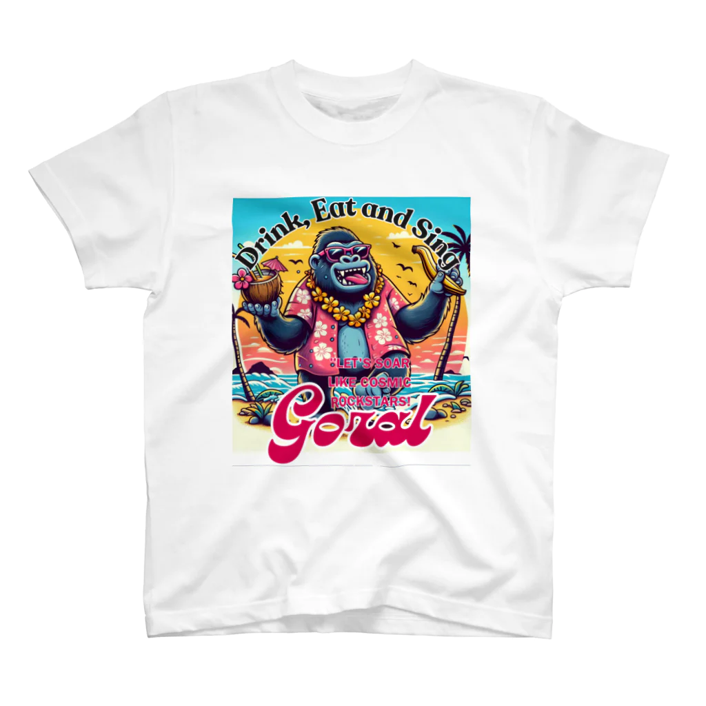 Donky Goriの南国ゴリラ スタンダードTシャツ