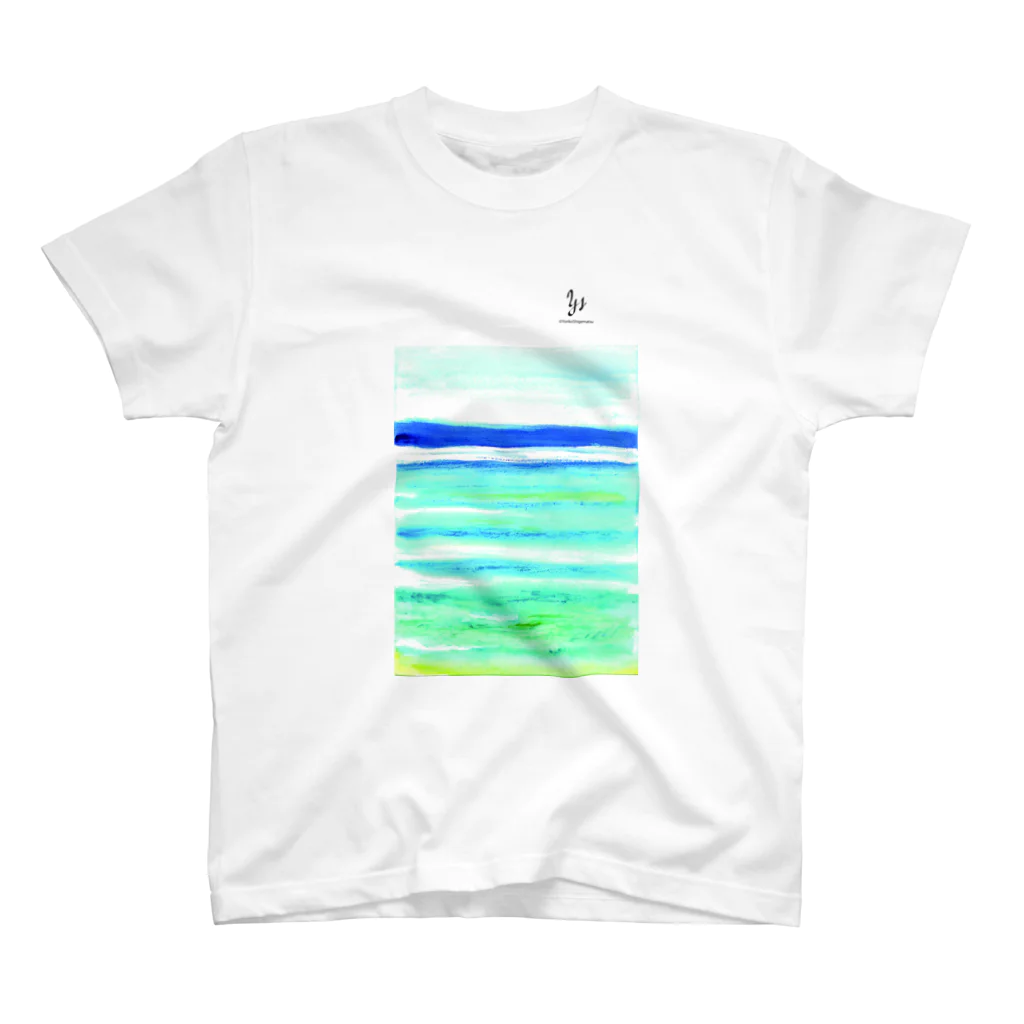 senken galleryの夏の海 Regular Fit T-Shirt