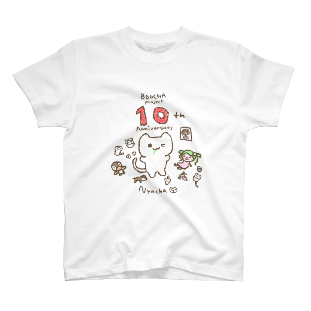 NYACHA&BOOCHAの10周年記念にゃ🎉 スタンダードTシャツ