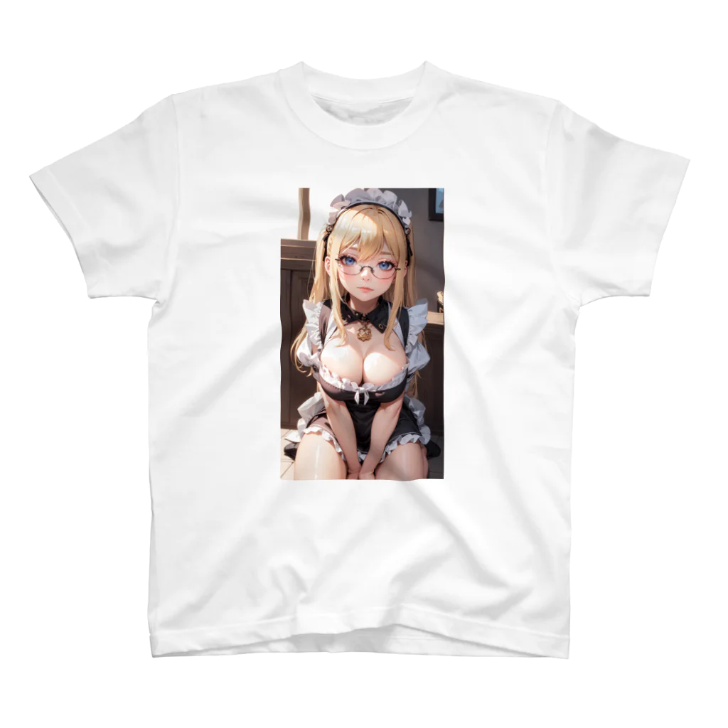 美少女学院の金髪美少女　七海ちゃんメイド スタンダードTシャツ