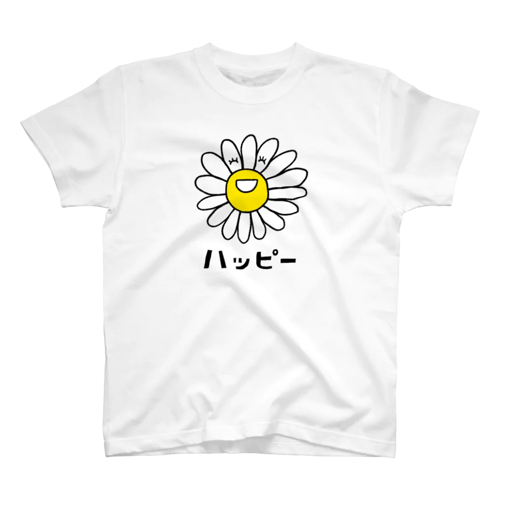 mokom / もこむのハッピーフラワー スタンダードTシャツ