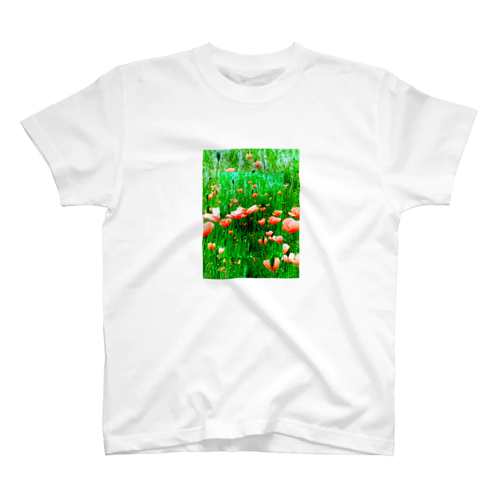 BAMBINERDSの Heart under flowers  名前を知らない花 スタンダードTシャツ