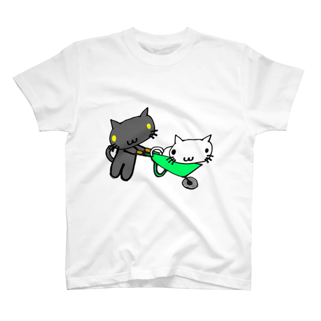 通信エラーが発生しましたと見せかけて発生はしていないのネコ猫キャット スタンダードTシャツ