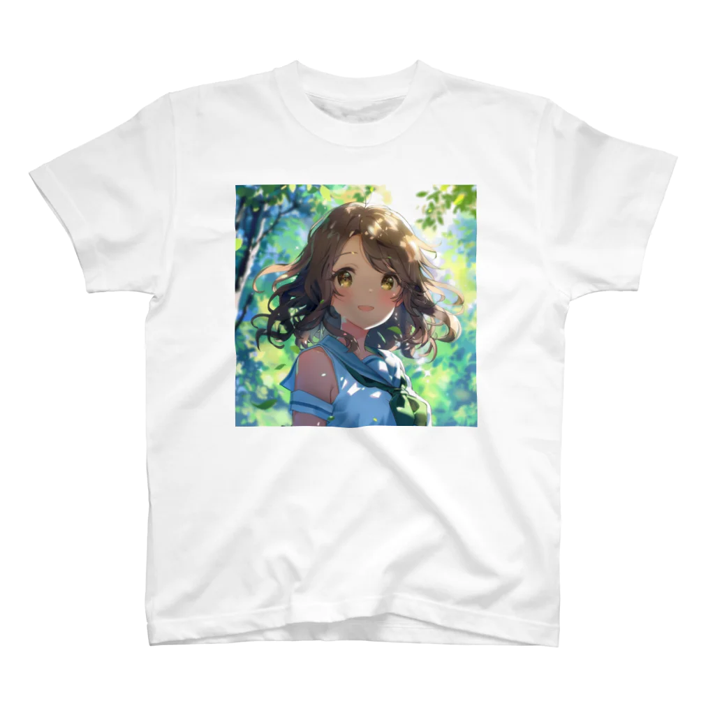 AQUAMETAVERSEのセーラー服の可愛い女の子　Tomoe bb 2712 Regular Fit T-Shirt