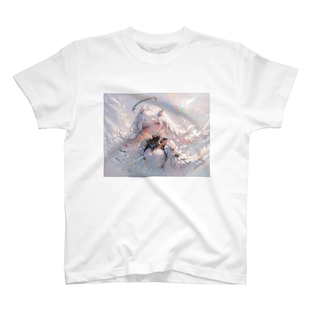 bellzetのWhite Melting Angel Regular Fit T-Shirt