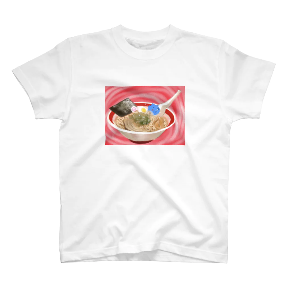 sayayanのラーメンどっぷりくん スタンダードTシャツ