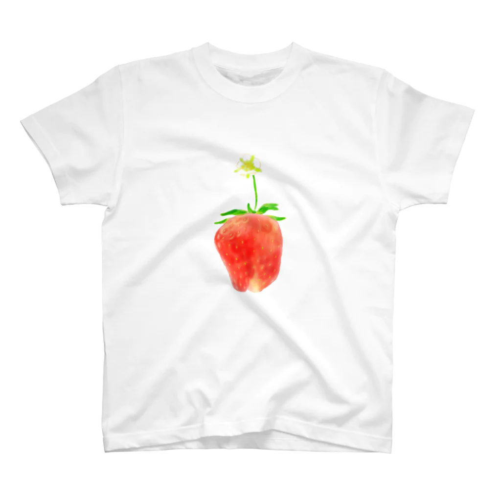 いちごつみ🍓のお花いちごくん スタンダードTシャツ