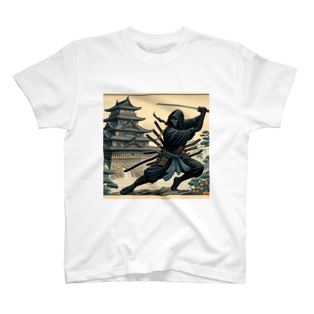 Cool Japanese CultureのShadow Dance: Ninja and the Old Castle -Shinobi-  スタンダードTシャツ