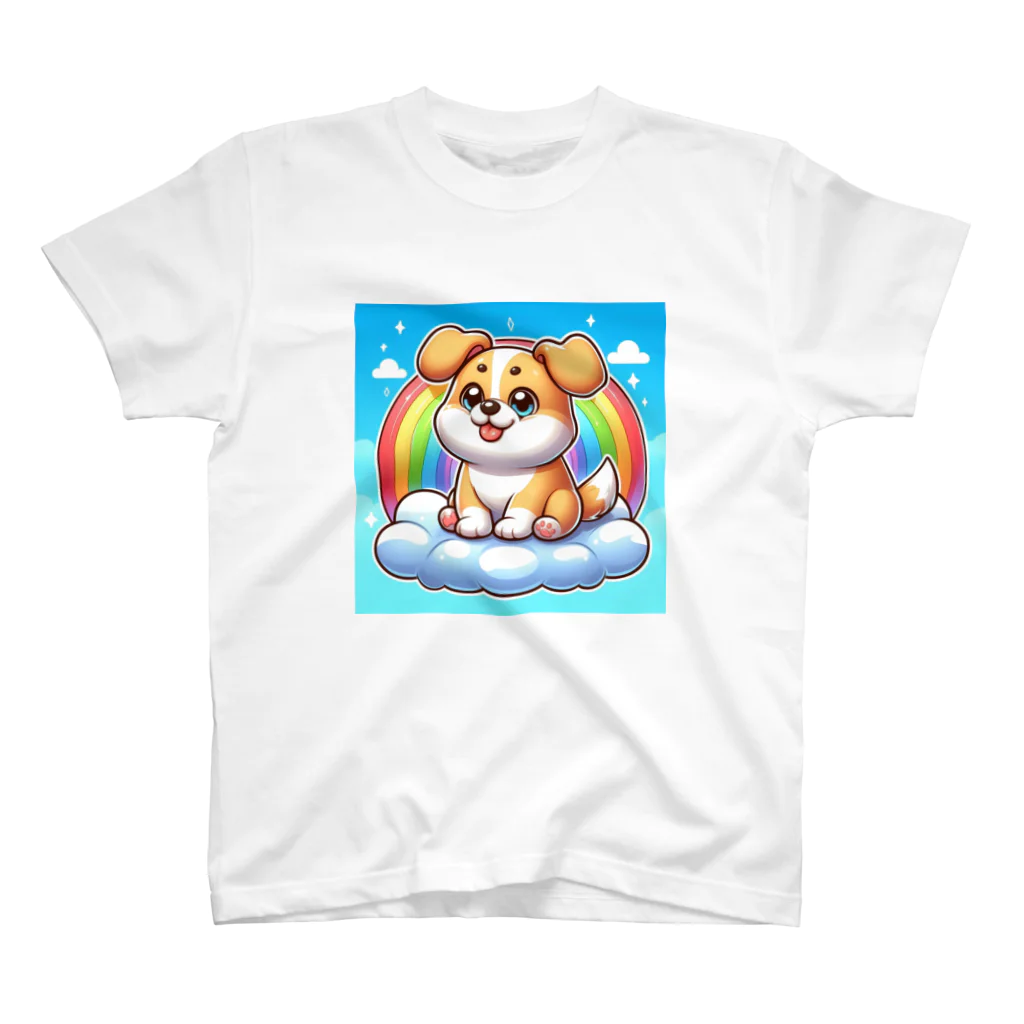 Minoyaの雲に乗った犬 Regular Fit T-Shirt