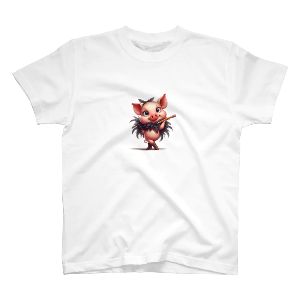 momonekokoの子豚アーティスト Regular Fit T-Shirt