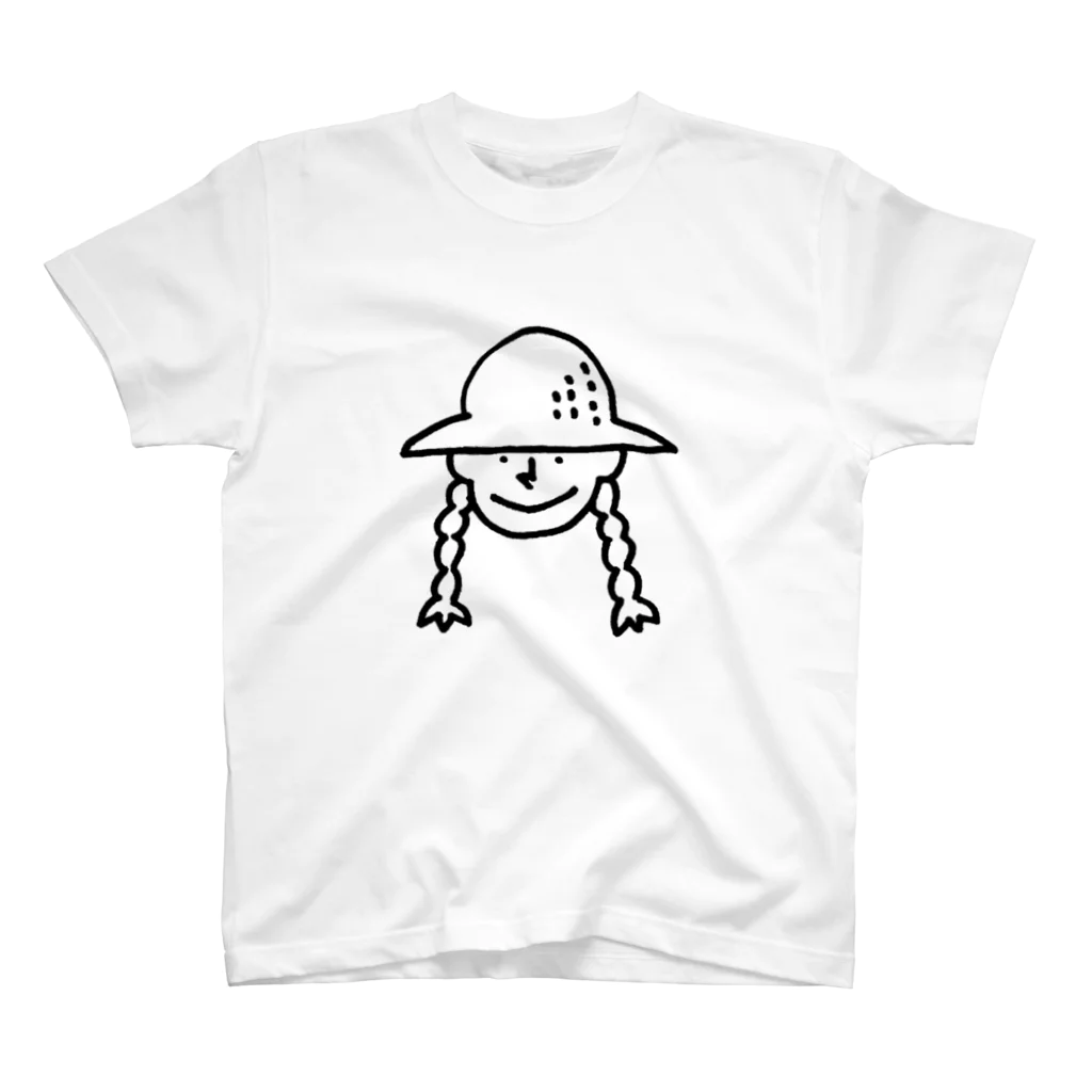 フラミンゴ洋裁店の帽子の女の子 スタンダードTシャツ